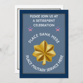 軍隊O4退職招待状 招待状 (正面/裏面)