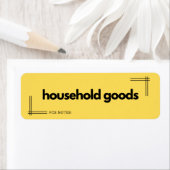 軍隊PCS移動ラベル – 家庭用品 ラベル (インサイチュ)