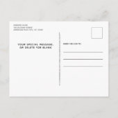 軍隊PCS移動引っ越しましたUSAフラグ 案内ポストカード (裏面)