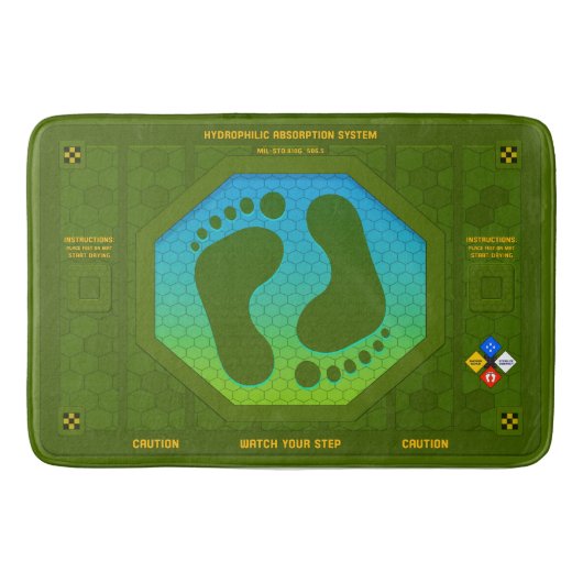 軍隊Sci Fi産業浴室マット バスマット (正面)