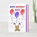 軍隊Son誕生日カード カード<br><div class="desc">息子さんの特別な祝日に行く素晴らしい方法です。</div>