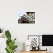 軍需品を装備中の兵士のクローズアップ ポスター (ホームオフィス)