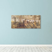 軍需工場のインテリア キャンバスプリント (インサイチュ (ウッドフロア))