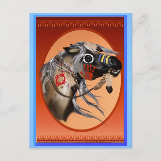 軍馬はがき ポストカード (正面)