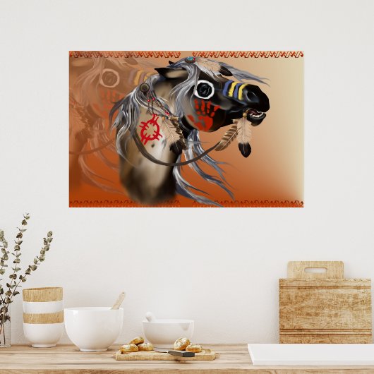 軍馬ポスター ポスター (キッチン)