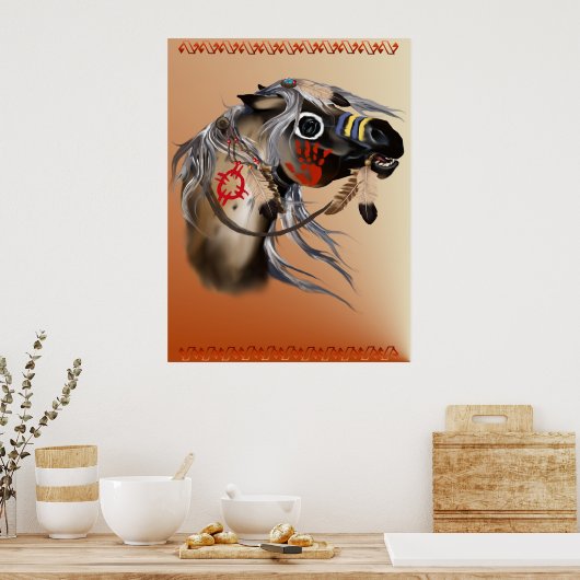 軍馬ポスター ポスター (キッチン)