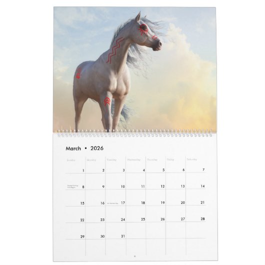 軍馬2023 カレンダー (3月 2026)