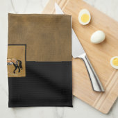 軍馬 キッチンタオル (四つ折り)