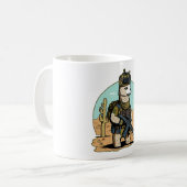 軍馬 戦馬 兵隊 馬 コーヒーマグカップ (正面左)