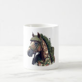 軍馬 戦馬 軍用馬 コーヒーマグカップ (中央)