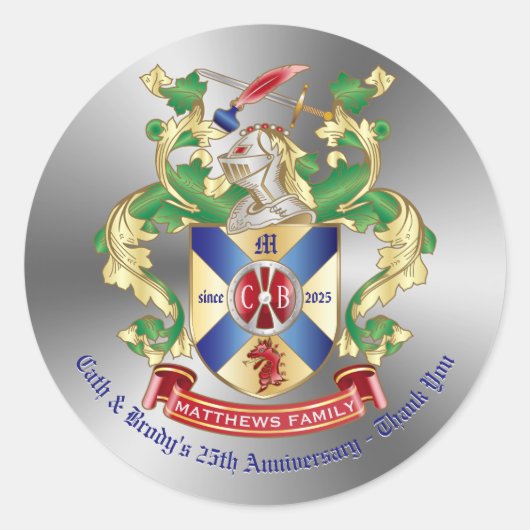 軍騎士シールド龍剣のコートありがとう ラウンドシール (正面)