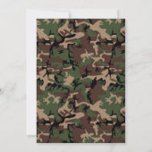 軍・軍事をテーマにした卒業パーティーの招待状 招待状 (裏面)