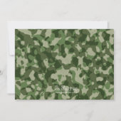 軍(軍隊)招待状（カモフラージュ兵） 招待状 (裏面)