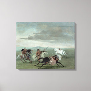軍Horsemanship 1834年のコマンチェの業績(油 キャンバスプリント