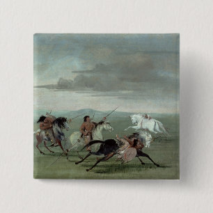軍Horsemanship 1834年のコマンチェの業績(油 缶バッジ