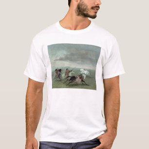 軍Horsemanship 1834年のコマンチェの業績(油 Tシャツ