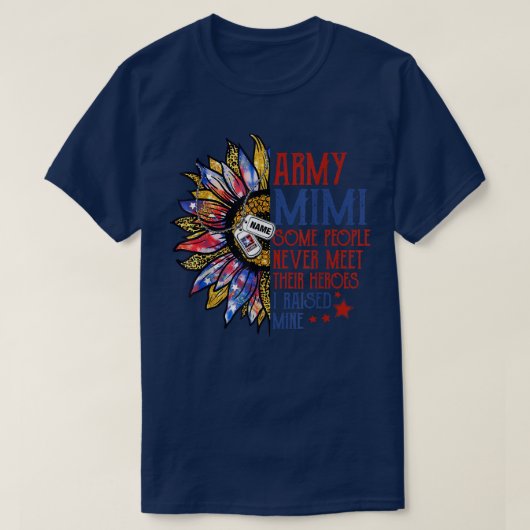 軍Mimi一部の人々は彼らのヒーローI Raに会わない Tシャツ (デザイン正面)