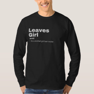 軒の女の子 – 葉 Tシャツ
