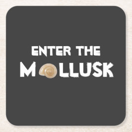 軟体動物のコースターに入って下さい! スクエアペーパーコースター