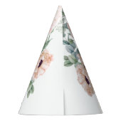 軟水色フローラ80誕生日 パーティーハット (裏面)