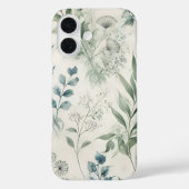 軟水色植物模様 Case-Mate iPhoneケース (裏面)