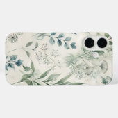軟水色植物模様 Case-Mate iPhoneケース (裏面 (横))