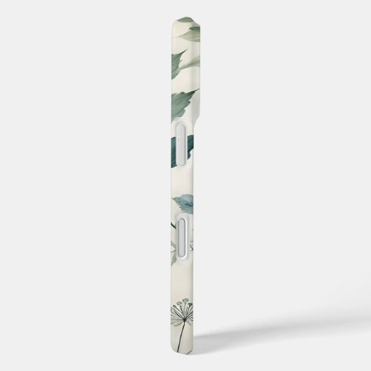 軟水色植物模様 Case-Mate iPhoneケース (裏面 / 右)