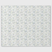 軟水色植物緑ユーカリ ラッピングペーパー (フラット)