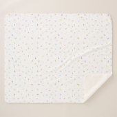 軟水色紙吹雪パターン シェルパブランケット (正面(横))