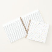 軟水色紙吹雪パターン ノートブック (内部)