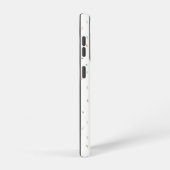 軟水色紙吹雪パターン SAMSUNG GALAXYケース (右側面)