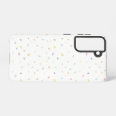 軟水色紙吹雪パターン SAMSUNG GALAXYケース (裏面横)