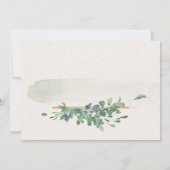 軟水色金ゴールド緑色文房具ノートカード ノートカード (裏面)