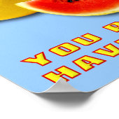 軟膏のおもしろいポスター標識 ポスター (角)