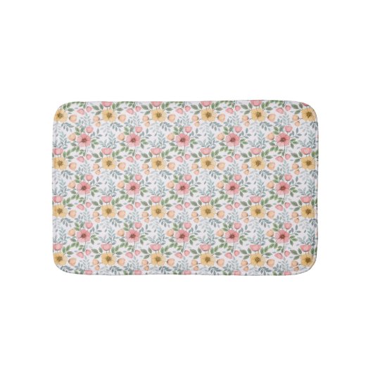 軟質色花文浴用マット バスマット (正面)