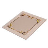 軟質褐色及び金ゴールドスタイルアールデコセラミックタイル タイル (側面)