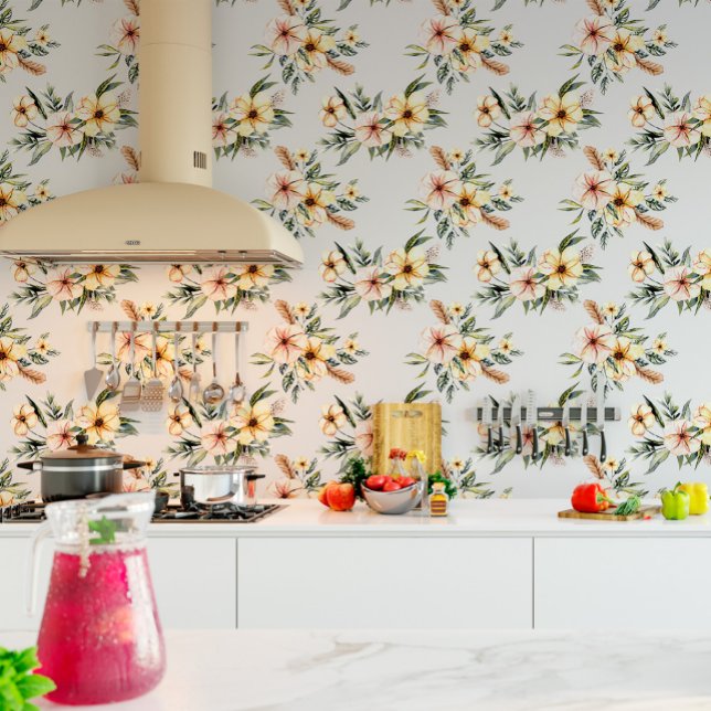 軟質黄色花柄の壁紙 壁紙 (クリエイターアップロード済み)