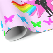 転かわいらし落する体操少女 ラッピングペーパー (ロールコーナー)