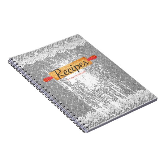 転がのピンフラワーベーキング料理本レシピ手帳 ノートブック (右側)