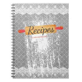 転がのピンフラワーベーキング料理本レシピ手帳 ノートブック