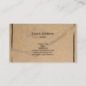 転がのピン&ウィスクカップケーキベーカリークラフト紙 名刺 (裏面)