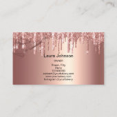 転がのピン&ウィスクカップケーキベーカリードリップ金ゴールド 名刺 (裏面)