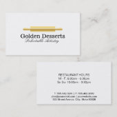 転がのピン(金ゴールド) |エグゼクティブシェフ 名刺 (正面/裏面)