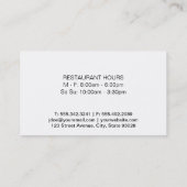 転がのピン(金ゴールド) |エグゼクティブシェフ 名刺 (裏面)