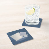 転がのフィボナッチ広場 スクエアペーパーコースター (インサイチュ)