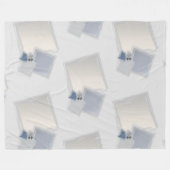 転がのフィボナッチ広場 フリースブランケット (正面(横))