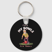 転がの戦い：ファーク、私の芝生のボウルは重い！ キーホルダー (正面)