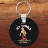 転がの戦い：ファーク、私の芝生のボウルは重い！ キーホルダー (正面)