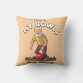 転がの戦い：ファーク、私の芝生のボウルは重い！ クッション (裏面)