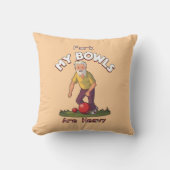 転がの戦い：ファーク、私の芝生のボウルは重い！ クッション (正面)